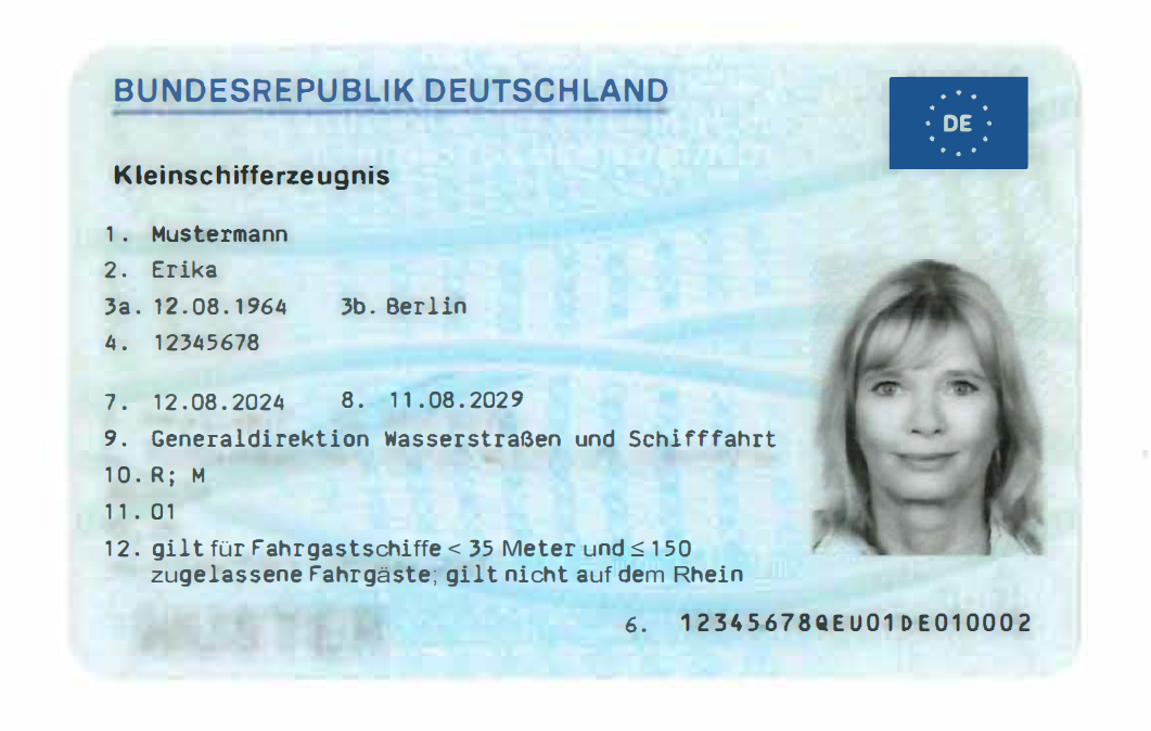 Muster Kleinschifferzeugnis Muster Kleinschifferzeugnis