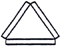 Drei weiße, ein Dreieck bildende Lichtlinien (Bild 1)