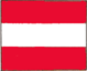 rechteckige rote Tafel mit waagerechtem weißen Streifen