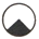 ein weißer Kreis mit schwarzem Rand mit einem schwarzen Dreieck mit der Spitze nach oben am unteren Rand
