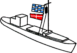 Sichtzeichen 13 - Freifahrer auf dem Nord-Ostsee-Kanal (§ 2 Absatz 1 Nummer 15) einschließlich des Einlaufens in die Schleusen