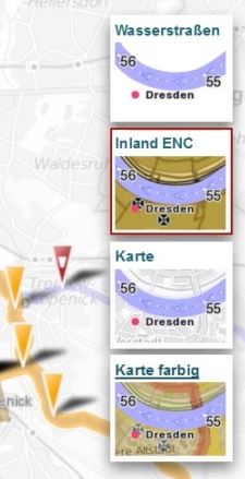 Detailansicht Karte verschiedene Kartengrundlagen Detailansicht Karte verschiedene Kartengrundlagen